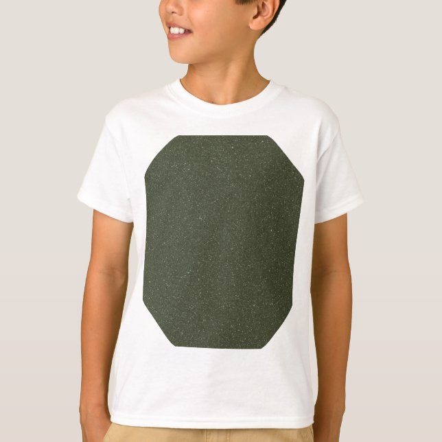 Geometric Moss Grönt Kids Tee (Framsida)