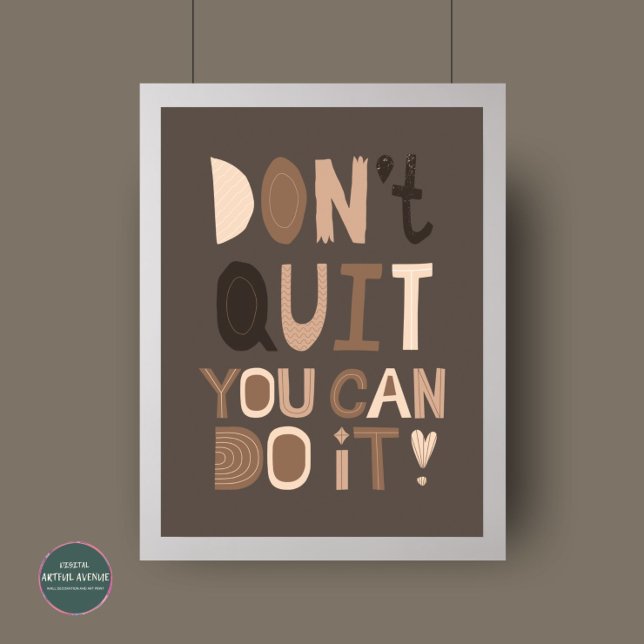 Geometric Motivational Poster för Abstrakt i mitte (Skapare uppladdad)
