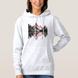 Geometric Mountain Scene – Women’s Hoodie T Shirt