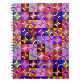 Geometric Multicolored Squares Anteckningsbok