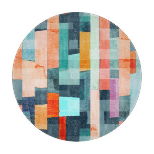 Geometric multifärgad rand, trendig mönster.
