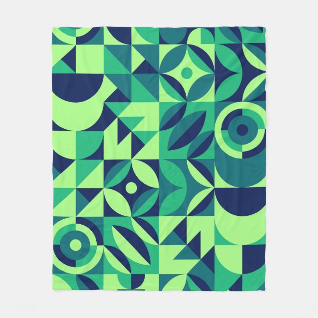Geometric mural: modern vintage design. fleecefilt (Framsidan)