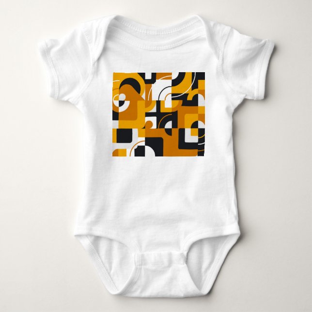 Geometric Mural: Modern Vintage Stil T Shirt (Framsida)