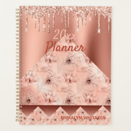 Geometric Namn-plan för Girly Ro Guld Glitter