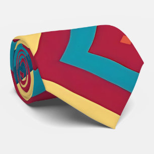 Geometric Neck Tie för modern Abstrakt Slips