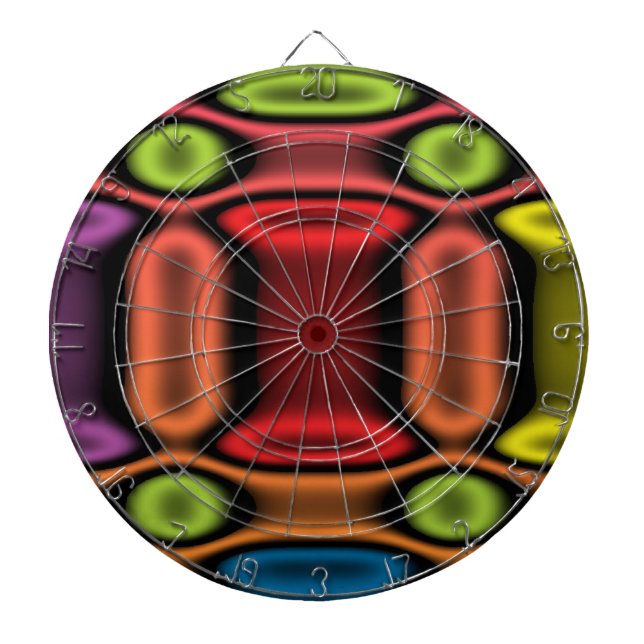 Geometric Neon Darttavla (Framsidan)