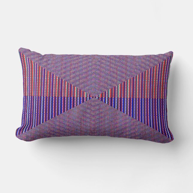 Geometric Neon Fusion – Abstract Pillow Lumbarkudde (Framsida)