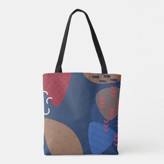 Geometric Night Tote Tygkasse (Baksida)
