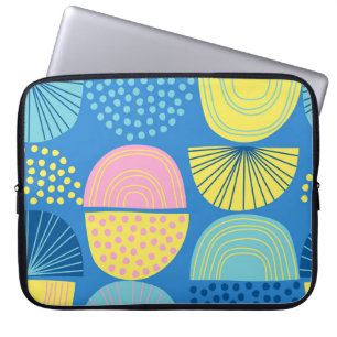 Geometric Nordic: Modern Abstrakt Background. Laptop Fodral