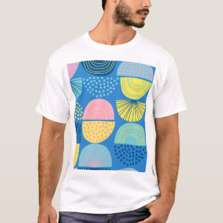 Geometric Nordic: Modern Abstrakt Background. T Shirt
