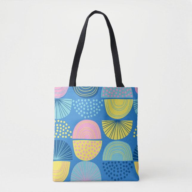 Geometric Nordic: Modern Abstrakt Background. Tygkasse (Framsida)