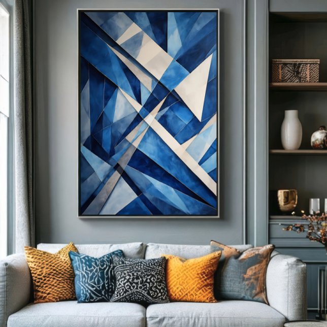 Geometric Ocean  Canvastryck (Skapare uppladdad)