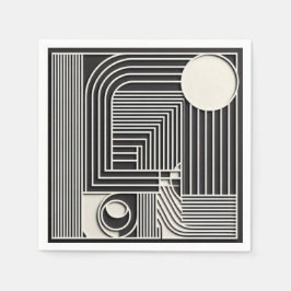 Geometric Orbit Lines Pappersservett