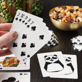 Geometric Panda Casinokort