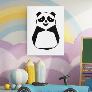 Geometric Panda Photo Print Fototryck