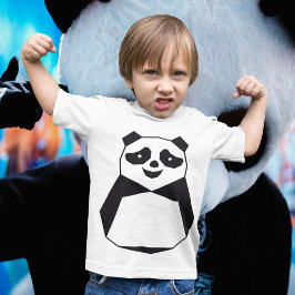 Geometric Panda T Shirt