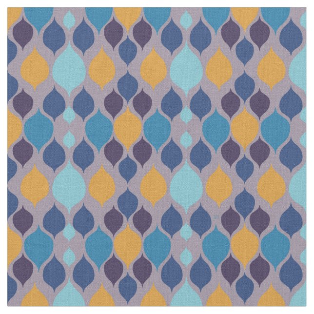 Geometric Pastel från 1960-talet i mitten av århun Tyg (Närbild)
