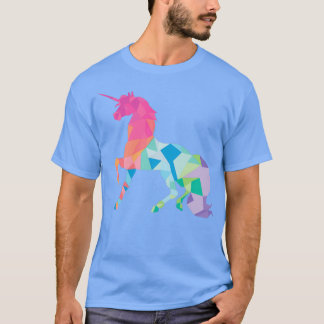 Geometric Pastel Unicorn T Shirt