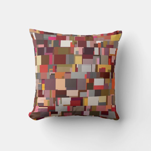 Geometric Patchwork Abstract Mosaic Pattern Kudde (Framsida)