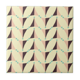Geometric pattern in retro vibe kakelplatta
