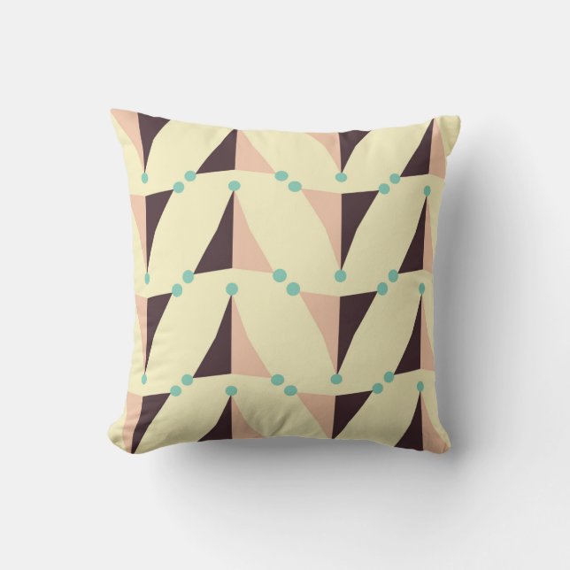Geometric pattern in retro vibe kudde (Framsida)