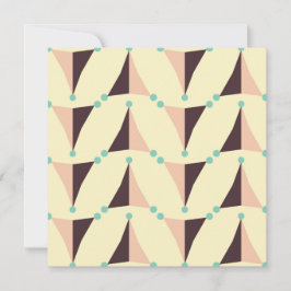 Geometric pattern in retro vibe tack kort