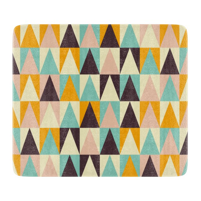 Geometric pattern of multi-colored triangles  (Framsidan)