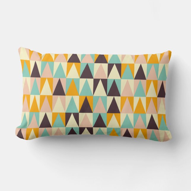 Geometric pattern of multi-colored triangles  lumbarkudde (Framsida)