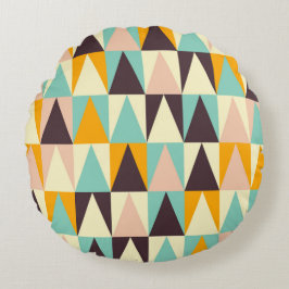 Geometric pattern of multi-colored triangles  rund kudde