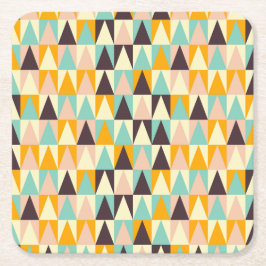 Geometric pattern of multi-colored triangles  underlägg papper kvadrat