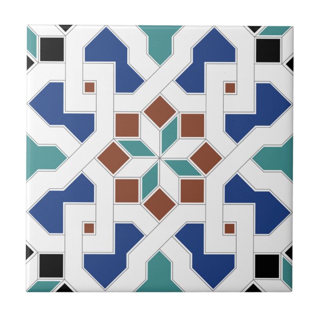 Geometric Pattern - Oriental Design Pt.4 Kakelplatta (Framsidan)