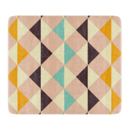 Geometric pattern overlapping diamonds & triangle