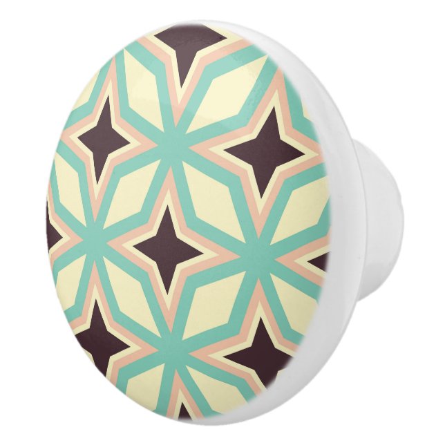 Geometric pattern with alternating dark star shape knopp (Höger)