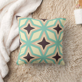 Geometric pattern with alternating dark star shape kudde