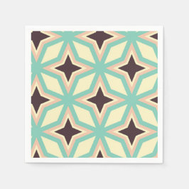 Geometric pattern with alternating dark star shape pappersservett