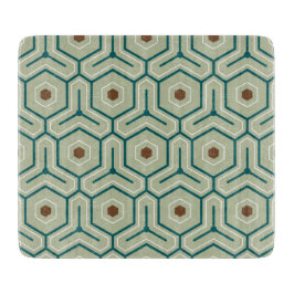 Geometric pattern with interlocking hexagons