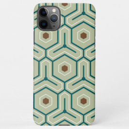Geometric pattern with interlocking hexagons