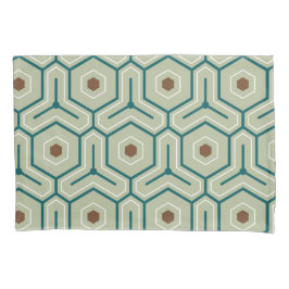 Geometric pattern with interlocking hexagons