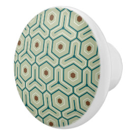 Geometric pattern with interlocking hexagons knopp