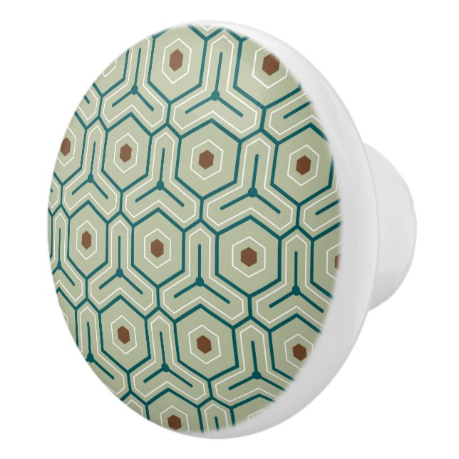 Geometric pattern with interlocking hexagons knopp (Höger)