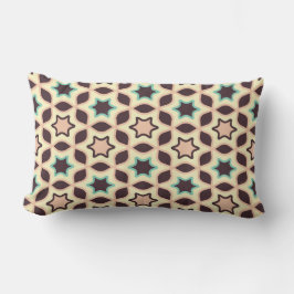 Geometric pattern with star shapes in brown and t Lumbarkudde
