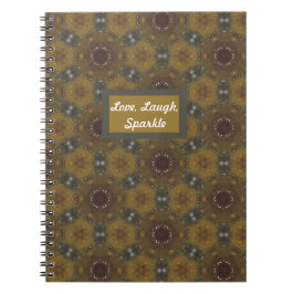 Geometric Patterned Fall Kärlek, Laugh, Gnistra Anteckningsbok