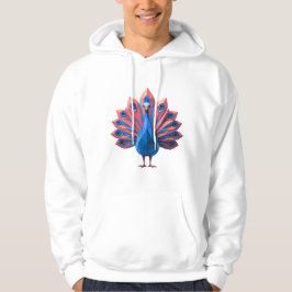 Geometric Peacock Hoodie