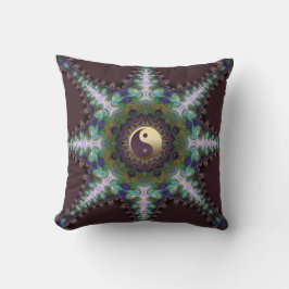 Geometric Peacock Star Yin Yang Cushion/Pillow Kudde