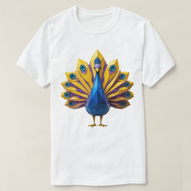 Geometric Peacock T-shirt (Design framsida)