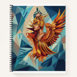 Geometric Phoenix Art Notebook