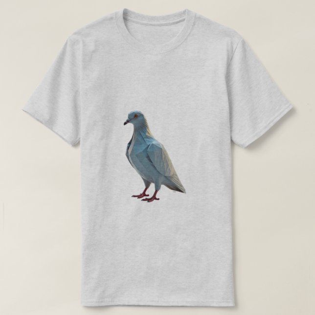 Geometric Pigeon T Shirt (Design framsida)