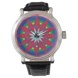 Geometric pinata-blomklocka armbandsur