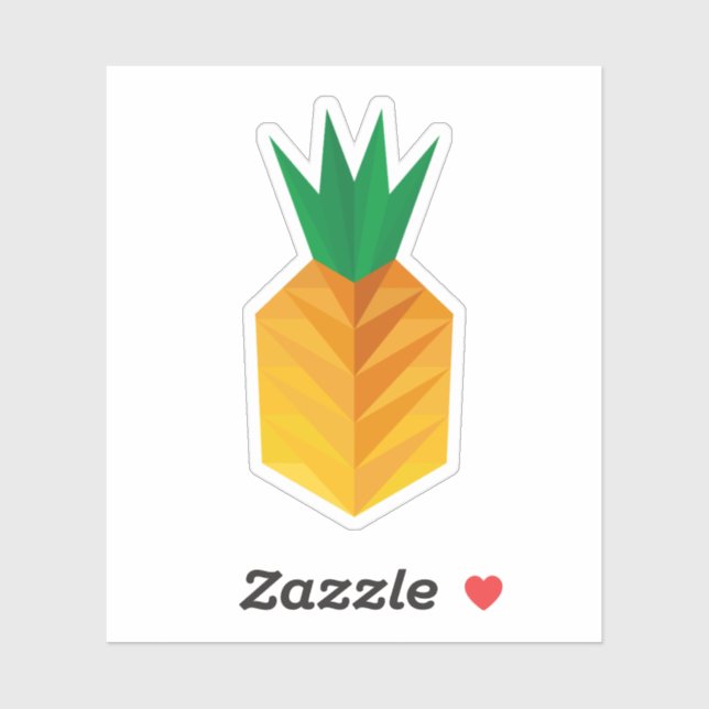 Geometric Pineapple Klistermärken (Ark)