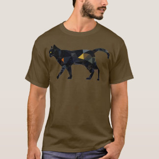 Geometric Polygonal Triangles Mönster Cat Gifts Fu T Shirt
